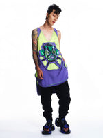 NEON BLOCK GRAPHIC TANK TOP