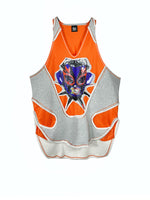 ORANGE BLOCK GRAPHIC TANK TOP