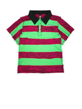 STRIPED COTTON POLO