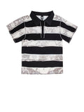 STRIPED COTTON POLO